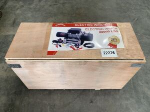 UNRESERVED/UNUSED 20,000LBS Electric Winch