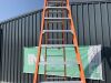 UNRESERVED Stradbally 14 Rung Fibreglass A Frame Ladder - 6