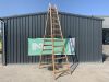 12 Rung Wooden A Frame Ladder - 3