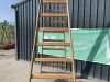 12 Rung Wooden A Frame Ladder - 5