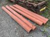 5x Lengths of Tubular Steel Rods