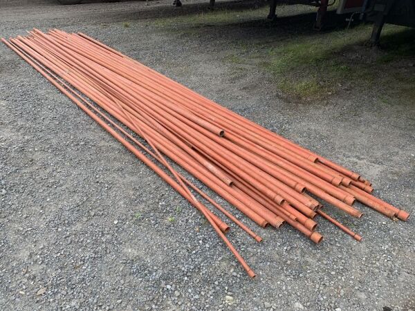 Approx 35x Tubular Steel Rods