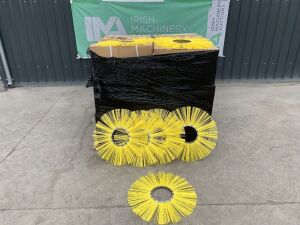 UNRESERVED Pallet Of UNUSED Road Sweeper Brushes ( Approx 25 x 12 Boxes)