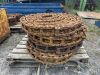 4x Excavator Track Chains