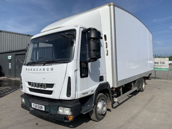 2011 Iveco Eurocargo 75E16S 3.9Ltr 7.5T Box Truck