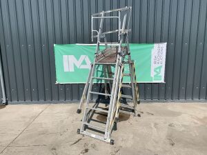 UNRESERVED 2013 Youngman 5-8 Rung 4.208M Telescopic Platform Ladder