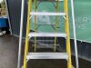 UNRESERVED Clow 1.68M 5 Rung Fibreglass Platform Ladder - 5