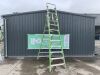 UNRESERVED Little Giant 3.8M 7 Rung Platform Ladder c/w Safety Cage - 3