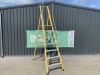 UNRESERVED Clow 1.96M 6 Rung Fibreglass Platfrom Ladder - 3