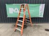 Orange Stradbally 7 Step Fibreglass Ladder