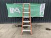 Orange Stradbally 7 Step Fibreglass Ladder - 2