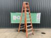 UNRESERVED Orange Strabally 10 Step Fibreglass Ladder - 3