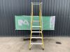 UNRESERVED Clow 1.39M 4 Rung Fibreglass Platform Ladder - 2