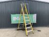 Clow 1.68M 5 Rung Fibreglass Platform Ladder - 3