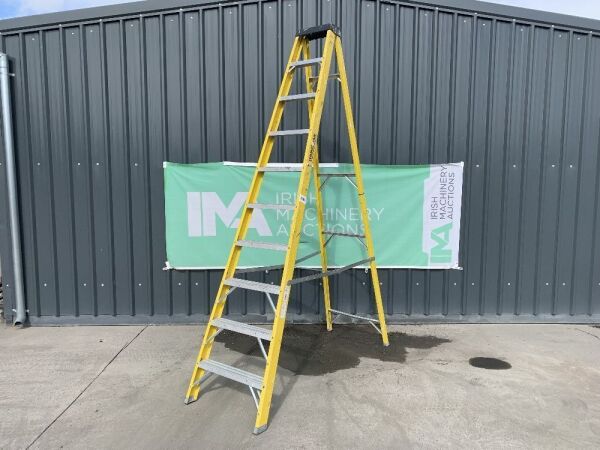 Yellow 10ft Fibreglass Ladder