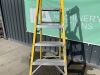 Yellow 6ft Fibreglass Ladder - 5