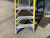 Yellow 6ft Fibreglass Ladder - 4