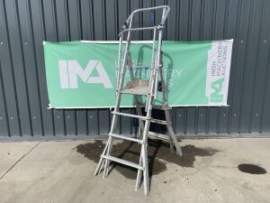 1.6M Aluminium Telescopic Podium Ladder