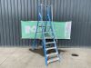 Blue 8ft Fibreglass Ladder - 3