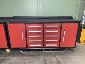 UNRESERVED/UNUSED Red Steelman 7FT Workbench