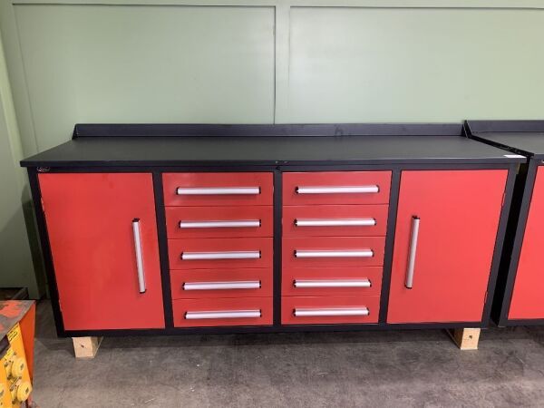 UNRESERVED/UNUSED Red Steelman 7FT Workbench