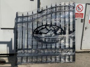 UNRESERVED/UNUSED 14FT Bi-Parting Iron Gates