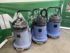 UNRESERVED 3x Blue Numatic Hoovers - 3