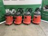 UNRESERVED 4x Red Numatic Hoovers