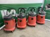 UNRESERVED 4x Red Numatic Hoovers - 3