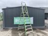 UNRESERVED Little Giant 3.8M 7 Rung Platform Ladder c/w Safety Cage - 3