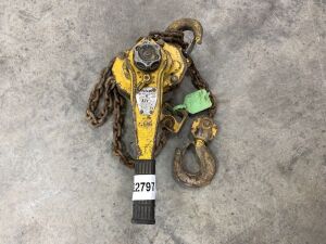UNRESERVED Yale 3.2T Lever Hoist (Yellow)