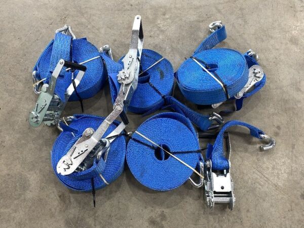 UNRESERVED 5 x Unused Ratchet Straps