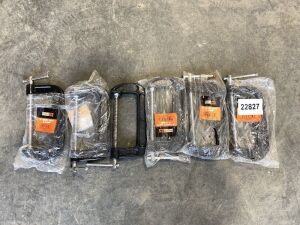 UNRESERVED 6x 6" Heavy Duty Clamps