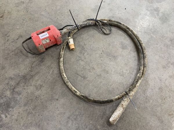 UNRESERVED 110v Concrete Poker Unit c/w Poker Hose