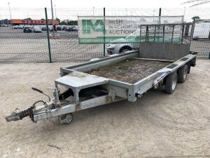 UNRESERVED Ifor Williams GX125 12 x 5 Double Axle 3500KG Plant Trailer