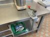 S/S 7ft Prep Area c/w Drawers, Tin Opener - 2