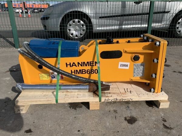 UNRESERVED/UNUSED 2021 Hanmen HMB680 Hydraulic Rock Breaker To Suit 5T-7T