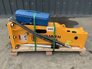 UNRESERVED/UNUSED 2021 Hanmen HMB450 Hydraulic Rock Breaker To Suit 1T-3T