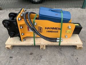 UNRESERVED/UNUSED 2021 Hanmen HMB450 Hydraulic Rock Breaker To Suit 1T-3T