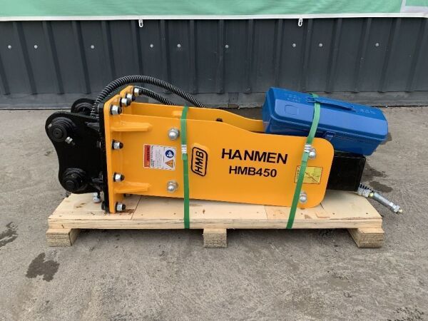 UNRESERVED/UNUSED 2021 Hanmen HMB450 Hydraulic Rock Breaker To Suit 1T-2T