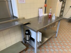 S/S 3ft Prep Table with Drawer