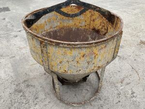 UNRESERVED Yellow Circular Concrete Skip