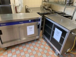 2 x Victor & Grundy Mobile Hot Food Cupboard