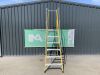 UNRESERVED Clow 1.68M 5 Rung Fibreglass Platform Ladder - 2