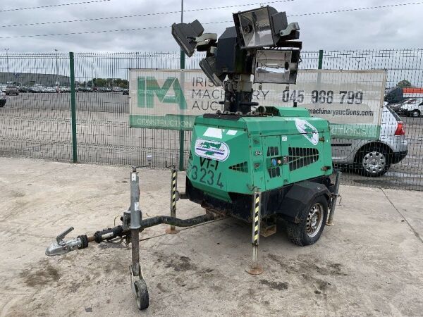 UNRESERVED Tower Light Super Light VT-1 Fast Tow Diesel Lighting Tower