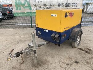 UNRESERVED 2006 Compair C50 180CFM Fast Tow Diesel Compressor