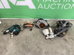 UNRESERVED Lot to Include: Makita Skill Saw, Paint Sprayer, Wox Jigsaw & Hammer Drill