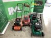 UNRESERVED 4x Mowers to Include: Petrol Briggs & Stratton, Petrol Sovergin, G-Mach Petrol & Princess - Electric - 6