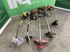 UNRESERVED 5x Petrol Strimmers to Include: Blue Bird, Robin, Flymo, McCulloch & Soverign - 2