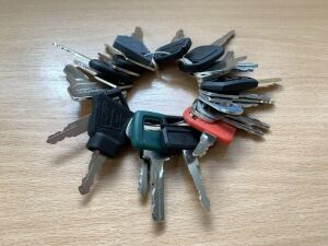 Large Set Of Various Machinery Keys Yanmar, JCB, Volvo, Takeuchi, CAT & More